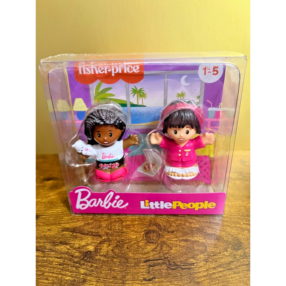 Little People Barbie Sleepover Pajama Girls 2 Figure Set. Fisher-Price. NEW.